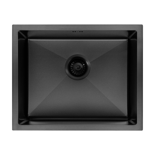 Мойка кухонная Arfeka Eco AR 550*450 black PVD NANO decor volcanic rock