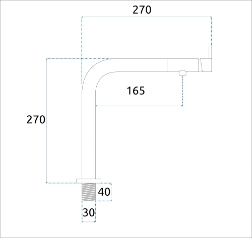 Смеситель для мойки Rea Cole Nikiel matt B0859