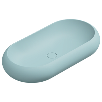 Раковина накладная 80x42 см GSG Ceramic Design Petra PELAV80037, Ice Matt