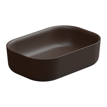 Раковина накладная 60x42 см GSG Ceramic Design Hit! HILAVRE60035, Cacao Matt