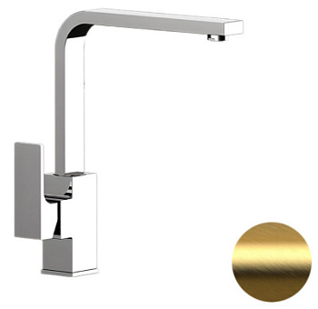 Смеситель для раковины Remer Absolute AU10GBG, золото брашированное