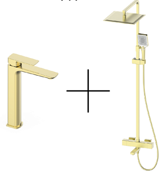 Душевая стойка со смесителем Oliveeka OL-739901+239003-BG