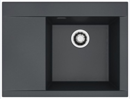 Мойка для кухни Alveus PURE-G 60R Algranit DEEP BLACK-A90 680x520x198 1149496