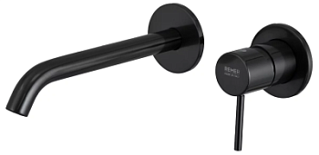 Смеситель для раковины Remer X Style X15PLWBCFP, черный брашированный хром