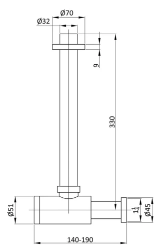 Сифон для раковины Vincea VSPH-1B01CH