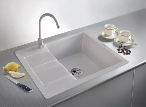 Мойка кухонная Zorg Apollo 58 белый камень