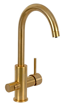 Смеситель для кухни Remer X Style N792DWBG, золото брашированное