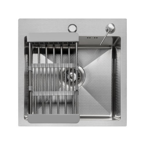 Комплект Arfeka Eco AR мойка 450*450 (настольная), коландер, дозатор satin decor