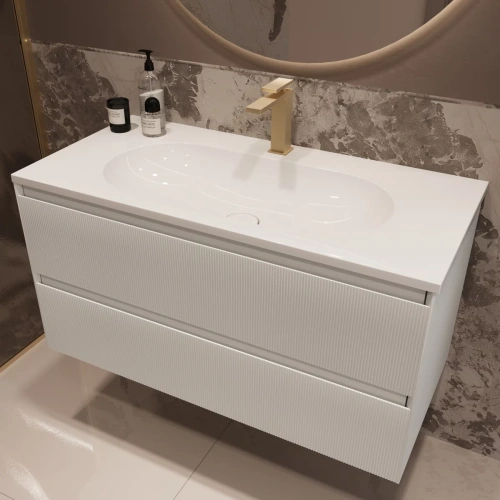 Тумба подвесная Vincea Welle 1000 M.White Soft-touch VMC-2WL100MW