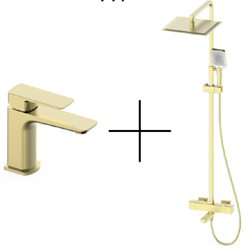 Душевая стойка со смесителем Oliveeka OL-739901+139003-BG