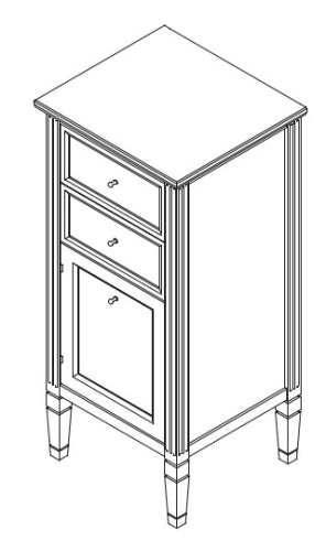 Комод напольный Caprigo Albion 10361L-B003