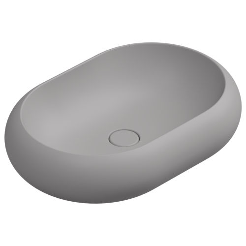Раковина накладная 60x42 см GSG Ceramic Design Petra PELAV60038, Fumo Matt