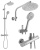 Душевая система Rea Bliss Chrome P8805 Душевая система Rea Bliss Chrome P8805