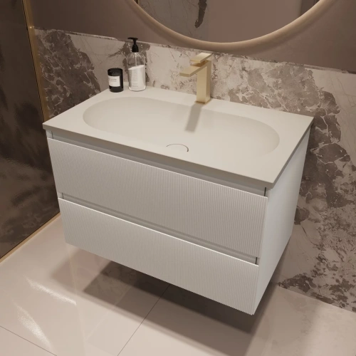 Тумба подвесная Vincea Welle 800 M.White Soft-touch VMC-2WL800MW