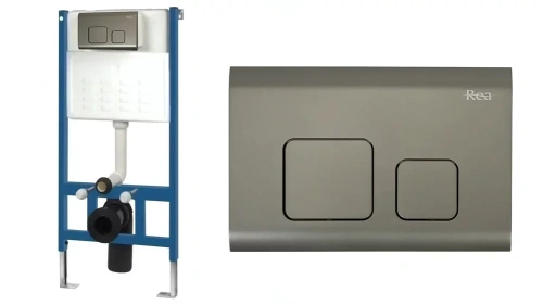 Кнопка смыва Rea тип F nikiel E5699