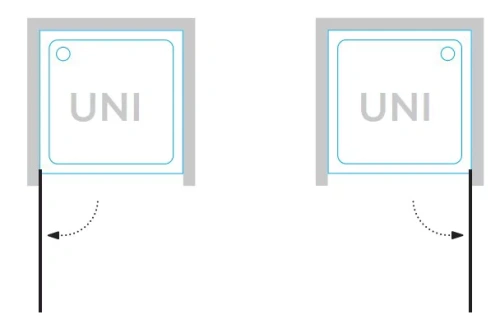 Душевая дверь Kolpa-San Andromeda N 100 black transparent 516770