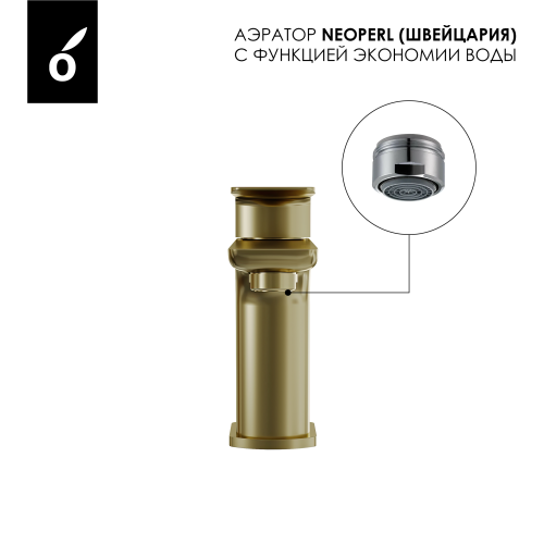 Гигиенический душ со смесителем Oliveeka OL-829003+139003-BG, золотой матовый