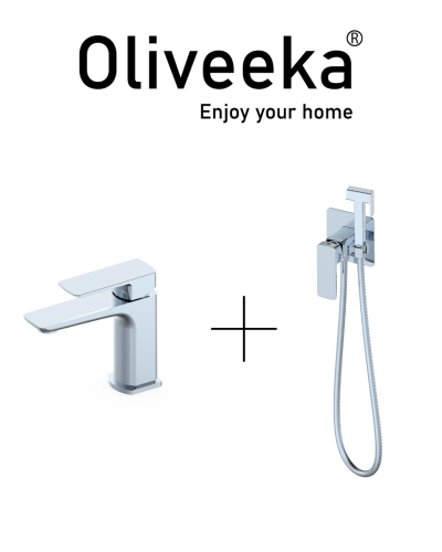 Гигиенический душ со смесителем Oliveeka OL-829003+139003-CR, хром