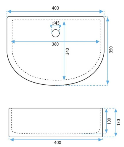 Умывальник Rea Clara U0631