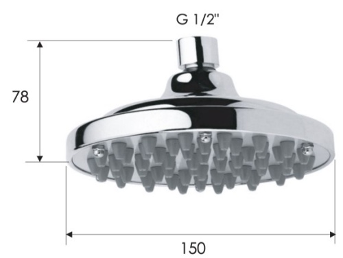 Верхний душ Remer 35315X