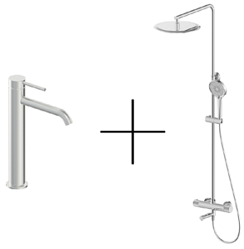 Душевая стойка со смесителем Oliveeka OL-739902+88239017-BN