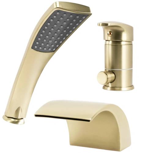 Смеситель для ванны Rea Riven gold matt B0494