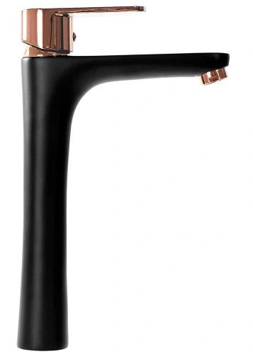 Смеситель для умывальника Rea Mild black matt rose gold B4808