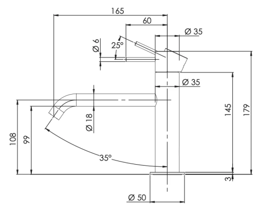 Смеситель для раковины Remer X Style X12AXV