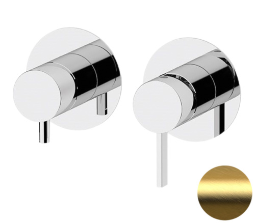 Смеситель для душа Remer Metrica MC93ZPBG, золото брашированное