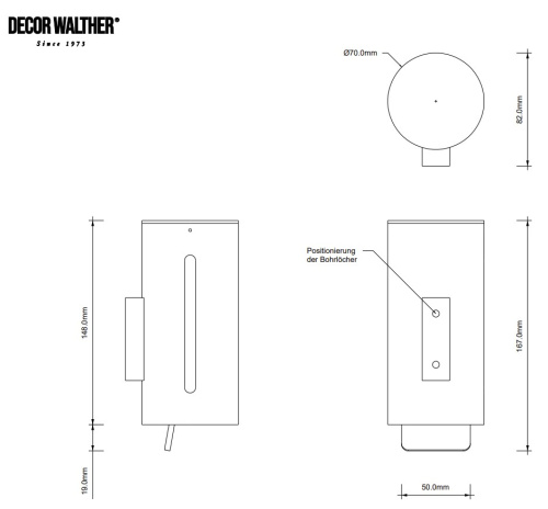 Дозатор для мыла Decor Walther DW 280 N 0862960