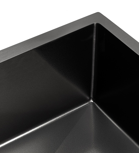 Мойка кухонная Arfeka Eco AR 550*450 black PVD NANO decor volcanic rock
