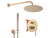 Душевая система Rea Lungo gold matt P4160