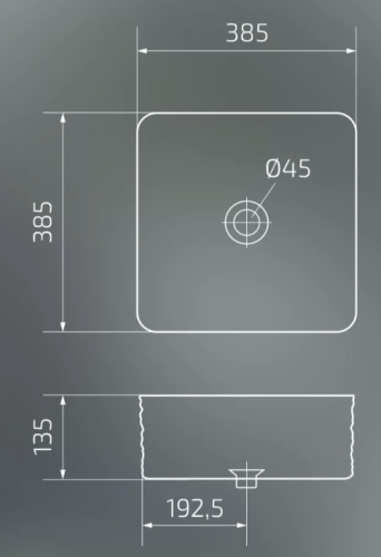 Умывальник Gid Gm965