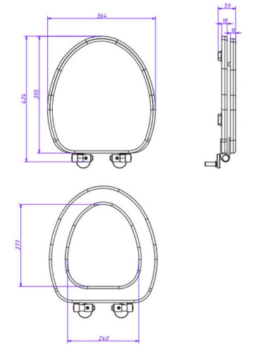 Сиденье для унитаза Caprigo Armonia KFm-AC-B041