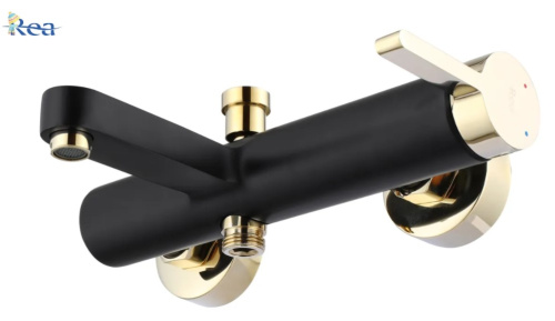 Смеситель для ванны Rea Polo Black Gold B9979