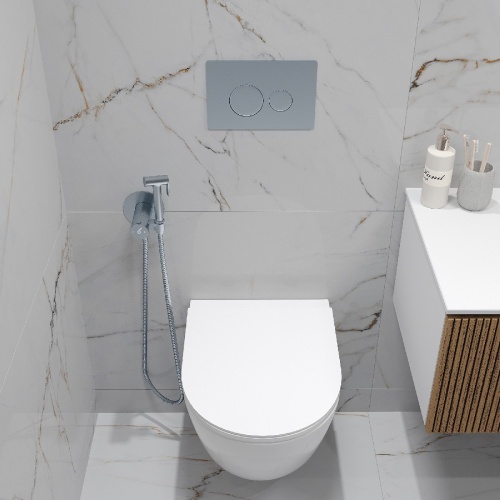 Комплект Oliveeka инсталляция OL-MQ-003 с унитазом OL-6016 и кнопкой OL-R22-CR