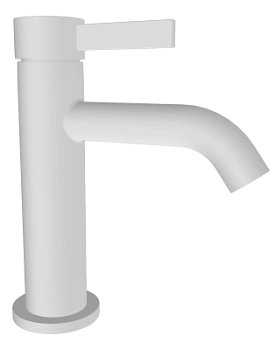 Смеситель для раковины Remer Metrica MC12BO, белый матовый