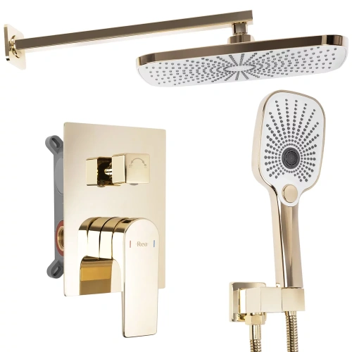 Душевая система Rea Moby gold P2405
