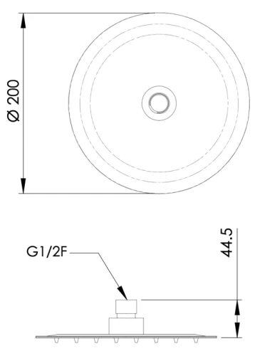 Верхний душ Mariani Tondo B14ST00120