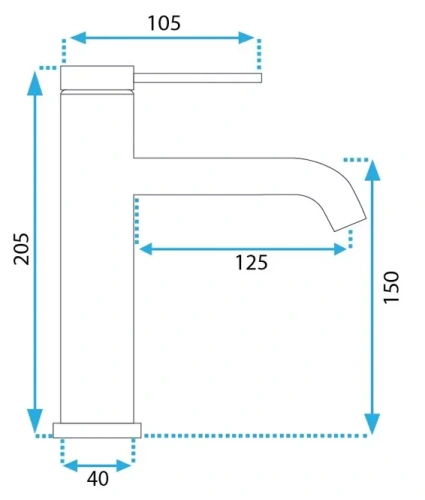 Смеситель для умывальника Rea Clif tytan B5322