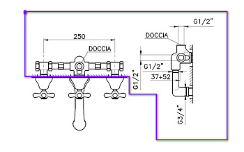 Смеситель для умывальника Nicolazzi C2503