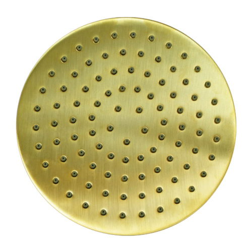 Верхний душ с шарнирным соединением 20 см Remer 359MM20BGX, золото брашированное