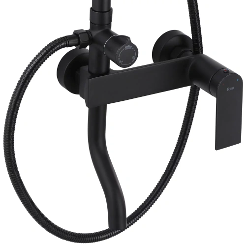 Душевая система Rea Storm black P9532