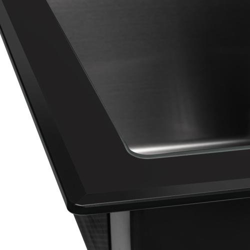 Мойка кухонная Arfeka Eco AR 500*500 GS black glass + black PVD NANO