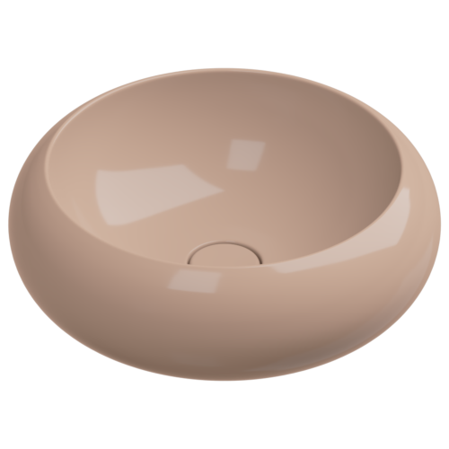 Раковина накладная 42 см GSG Ceramic Design Petra PELAV42039, Rosa Glossy