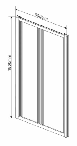 Душевая дверь Vincea Garda VDB-1G900CH
