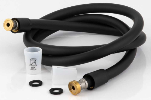 Шланг для душа ПВХ 150 см Remer 332CN2G150NO, черный матовый