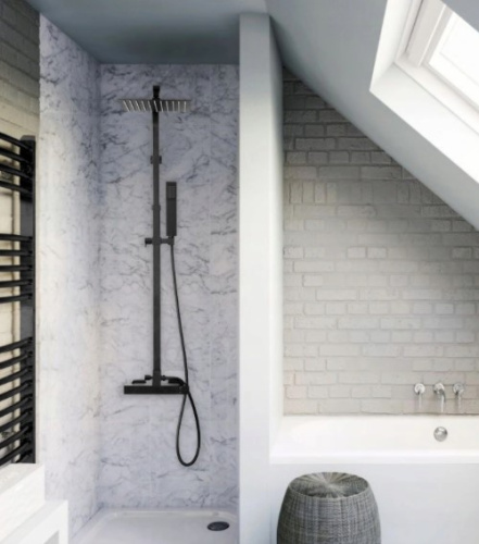 Душевая система Rea MILAN Black matt P7000 Душевая система Rea MILAN Black matt P7000