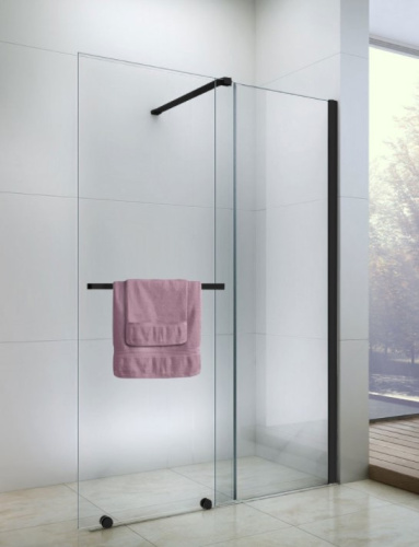 Душевая стенка Rea Cortis Black 120 K8880