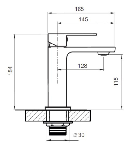 Смеситель для умывальника Ahti Heinola HN201001